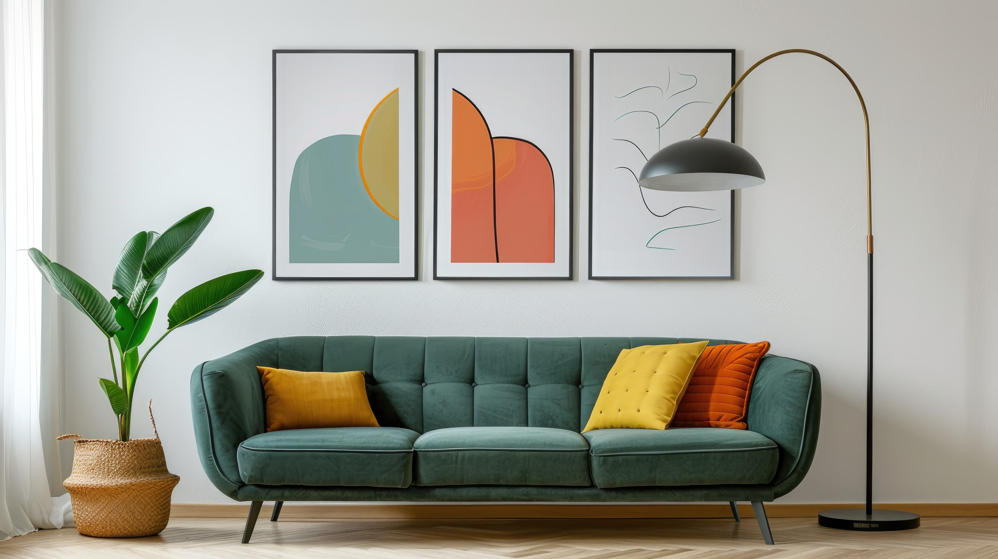 Beautiful clean living room